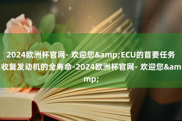 2024欧洲杯官网- 欢迎您&ECU的首要任务是收复发动机的全寿命-2024欧洲杯官网- 欢迎您&